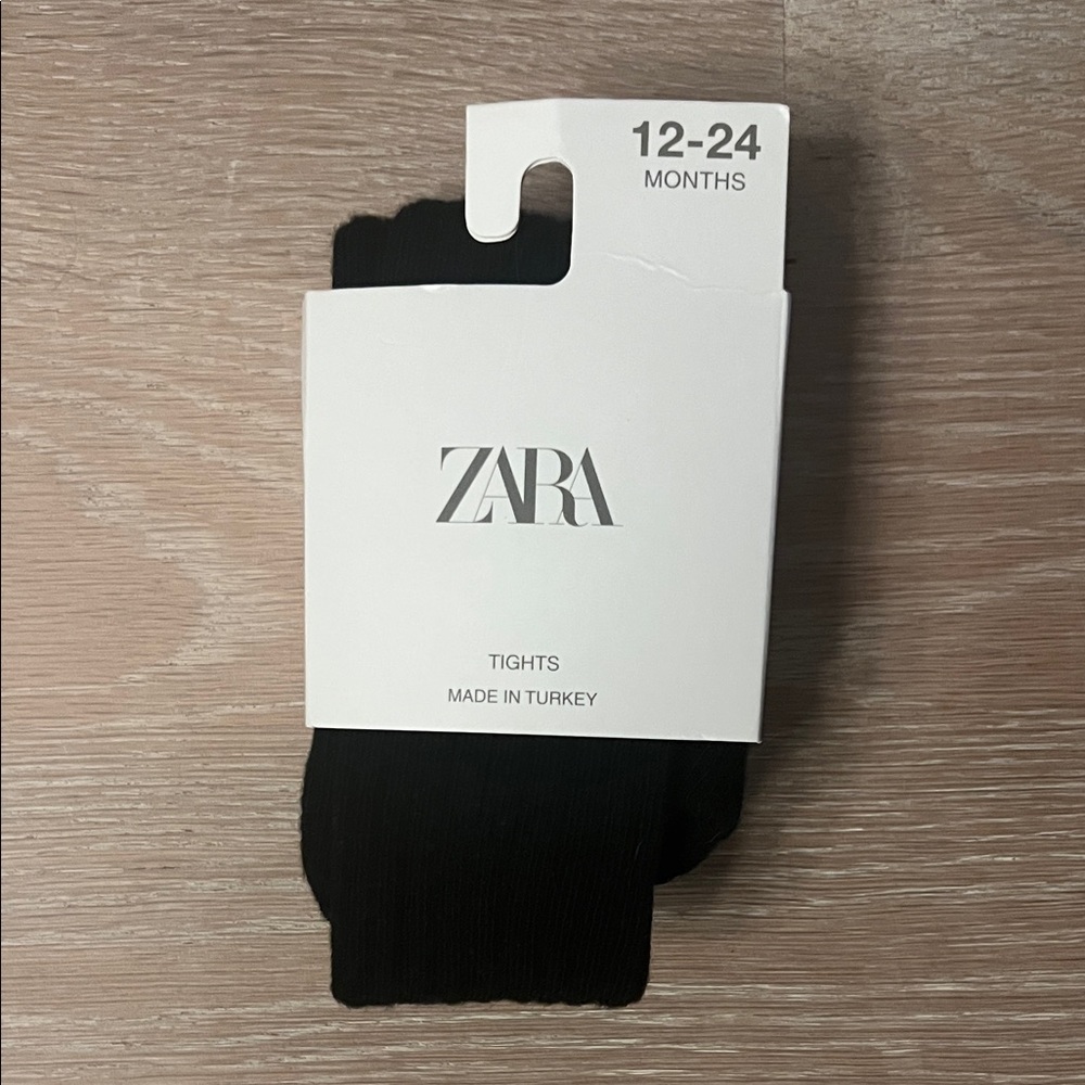 Zara Black Tights for toddler 12-24m
